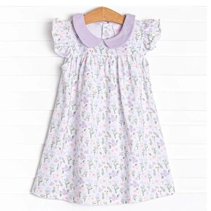 Picking Wildflowers Collared Dress, Purple
